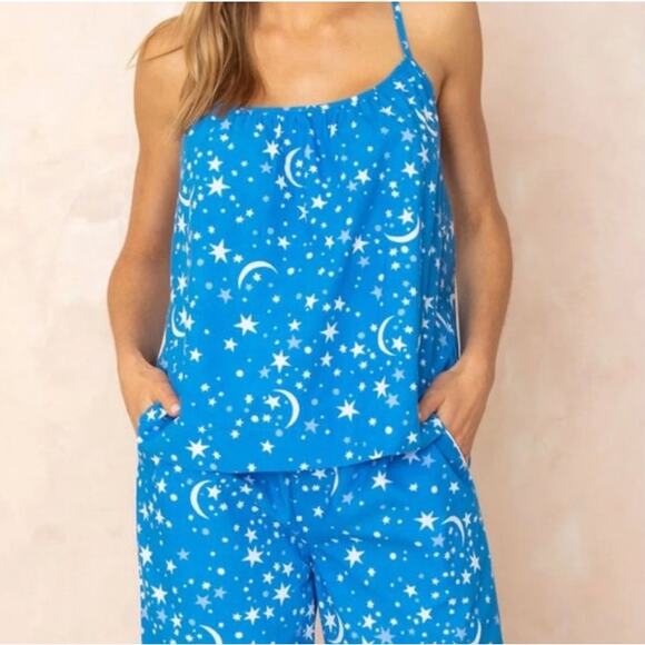 Printfresh Other - Printfresh Celestial Skys Blue Sleep Tank Top Size Large